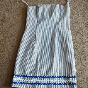 Seersucker dress Melly M Delray Beach